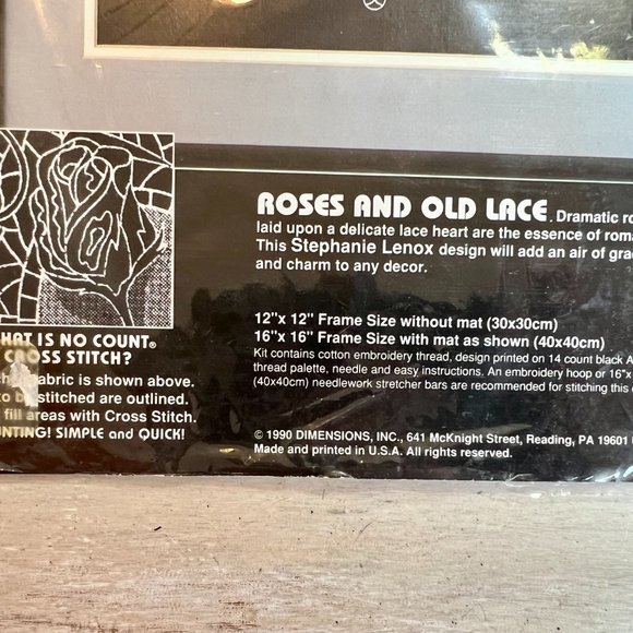 LAST CHANCE!  Beautiful Roses and Old Lace Cross Stitch - Picture 7 of 7